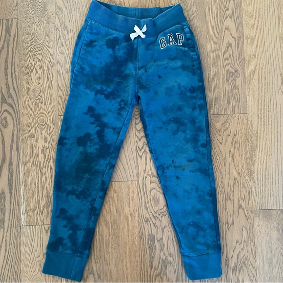 GAP Boys Tie-Dye Blue Joggers - Picture 1 of 4